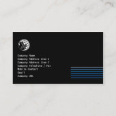 エンジニアテクニカルスキルブルービームビジネスカード 名刺 (裏面)