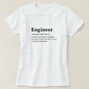 エンジニアディクユーモアのあるショナリ定義 Tシャツ