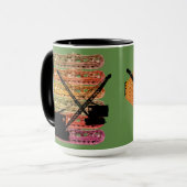 エンジニアトラックを操作するクローラクレーン及びクレーン マグカップ (正面左)