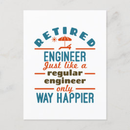 エンジニアハピ退職したアエンジニアリング退職 ポストカード