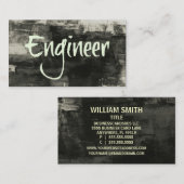 エンジニアビ素朴ジネスカード 名刺 (正面/裏面)