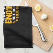 エンジニアフすごいィールドカッコいい・サービス・エンジニア キッチンタオル (四つ折り)