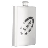 エンジニアブラックオーバル フラスク (右)