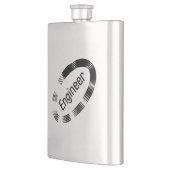 エンジニアブラックオーバル フラスク (左)