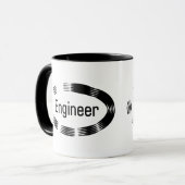 エンジニアブラックオーバル マグカップ (正面左)