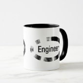 エンジニアブラックオーバル マグカップ (正面右)