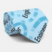 エンジニアブルー楕円 ネクタイ (ロール)