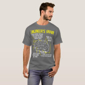 エンジニアブレインおもしろいエンジニアリングゲームプロセス Tシャツ (正面フル)