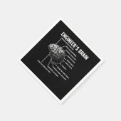 エンジニアブレインエンジニアリングエンジニアギフト スタンダードカクテルナプキン (角)