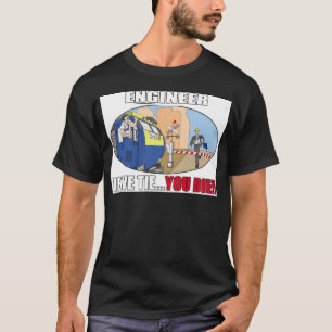 エンジニアプロダクト列車-機関車- LIRR Tシャツ
