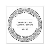 エンジニアプロフェッショナルLLCシールカスタム州 セルフインキングスタンプ (デザイン)