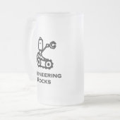 エンジニアボットエンジニアリングロック フロストグラスビールジョッキ (正面左)