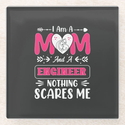エンジニアマおもしろいム、エンジニアマザー ガラスコースター (正面)