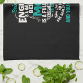 エンジニアマザーであるエンジニアアート キッチンタオル (折り畳み)