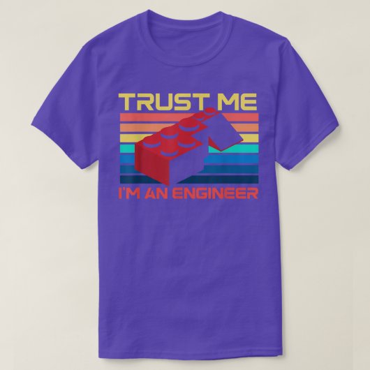 エンジニアマスタービルダー建物ブロックBricks Bri Tシャツ (デザイン正面)