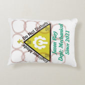 エンジニアモード装飾用クッションおもしろい – 応答不可 アクセントクッション (裏面)