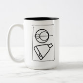 エンジニアリングおもしろいモーアの円もっとカウベル ツートーンマグカップ (左)