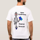 エンジニアリングのロボット Tシャツ (裏面)