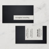 エンジニアリングの名刺のモダンで黒い質 名刺 (正面/裏面)