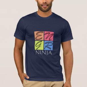 エンジニアリングの忍者のTシャツ Tシャツ