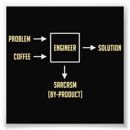 エンジニアリングの皮肉の副産物 フォトプリント (正面)