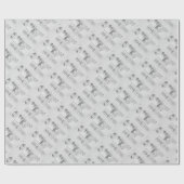 エンジニアリングの青写真の機械類のヴィンテージ ラッピングペーパー (フラット)