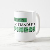 エンジニアリングのHは幸福の略 コーヒーマグカップ (正面右)