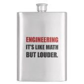 エンジニアリングは数学より騒々しいおもしろい好みます フラスク (正面)
