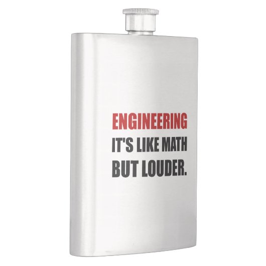 エンジニアリングは数学より騒々しいおもしろい好みます フラスク (右)
