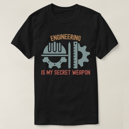 エンジニアリングは私の秘策 Tシャツ (デザイン正面)
