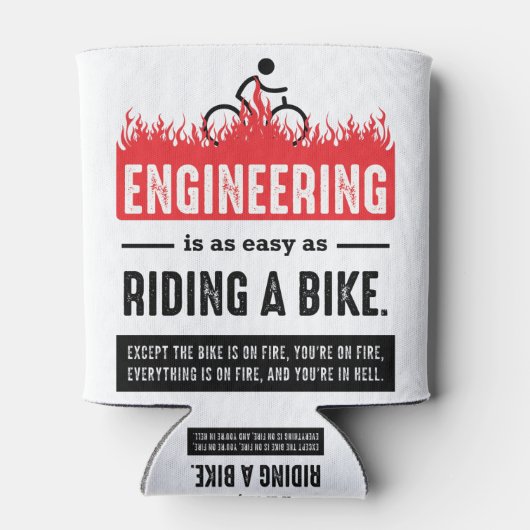 エンジニアリングは簡単として自転車に乗る 缶クーラー (裏面)