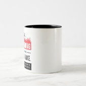 エンジニアリングは自転車に乗る簡単 ツートーンマグカップ (中央)