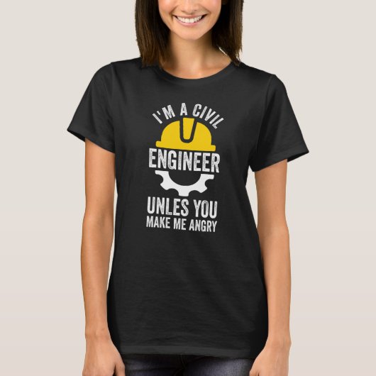 エンジニアリングアパレル起業土木技師引用文 Tシャツ (正面)