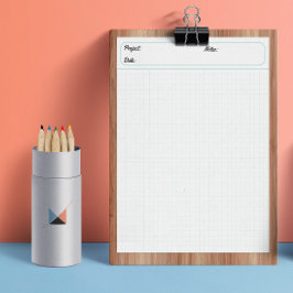 エンジニアリンググラフシートグリッド紙6mm青 ノートパッド