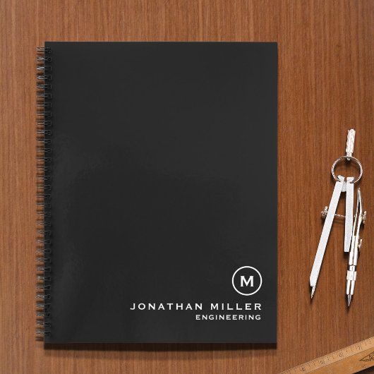 エンジニアリンググラフ紙シンプルモノグラムノート ノートブック