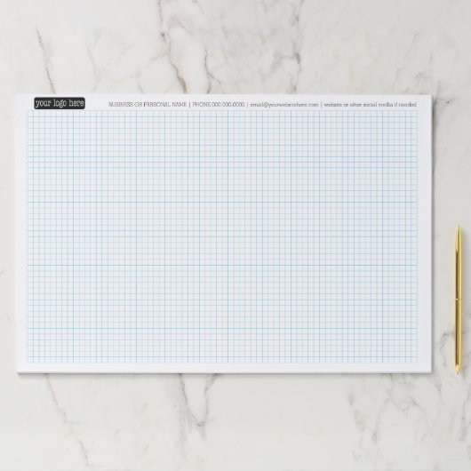 エンジニアリンググラフCalcpadロゴ付きカラー編集可能 ペーパーパッド (インサイチュ)