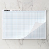 エンジニアリンググラフCalcpadロゴ付きカラー編集可能 ペーパーパッド (折り畳み)