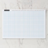 エンジニアリンググラフCalcpadロゴ付きカラー編集可能 ペーパーパッド (正面)