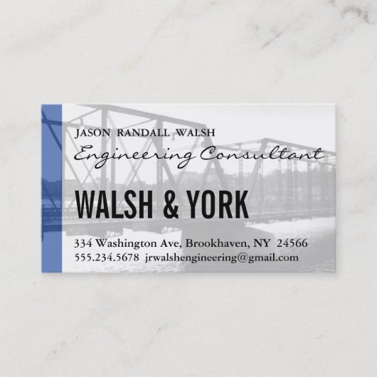 エンジニアリングコンサルタント 名刺 (正面)
