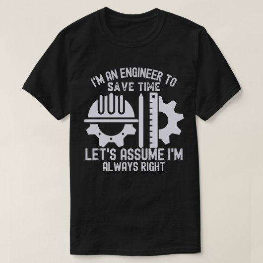 エンジニアリングジョーク、エンジニアリング名言7 Tシャツ (デザイン正面)