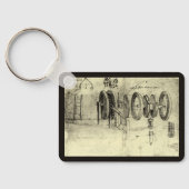 エンジニアリングスケッチ・オブ・ザ・ホイール(レオナルド・ダ・ヴィンチ) キーホルダー (裏面)