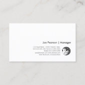 エンジニアリングフェイク金ゴールド円 名刺 (裏面)