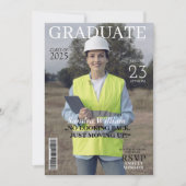 エンジニアリング写真卒業雑誌 招待状 (正面)