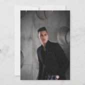 エンジニアリング卒業ギア青写真 招待状 (裏面)