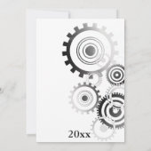 エンジニアリング卒業新聞大学ユニーク 招待状 (裏面)