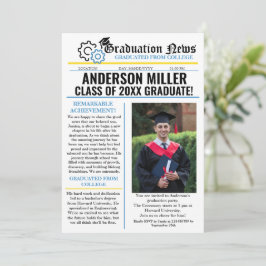 エンジニアリング卒業新聞大学ユニーク 招待状