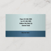 エンジニアリング及び土地測量用ロゴ名刺 名刺 (裏面)