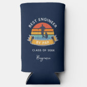 エンジニアリング大学院生ゴルフ愛好家カスタム スリム缶クーラー (正面)