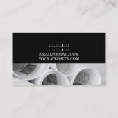 エンジニアリング建築請負業者建築 名刺 (裏面)