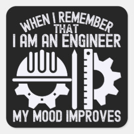 エンジニアリング引用文、エンジニアリングの女性 スクエアシール